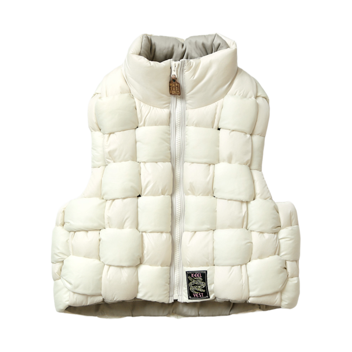 (W) 캐피탈 나일론 다이어트 킬 위빙 베스트 키나리((W) Kapital Nylon Diet Keel Weaving Vest Kinari) - 1