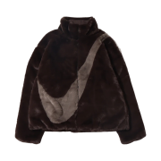(W) Nike NSW Faux Fur Jacket Velvet Brown - Asia