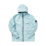 Stone Island 40223 Membrana 3L TC Garment Dyed Hooded Jacket Aqua - 22SS