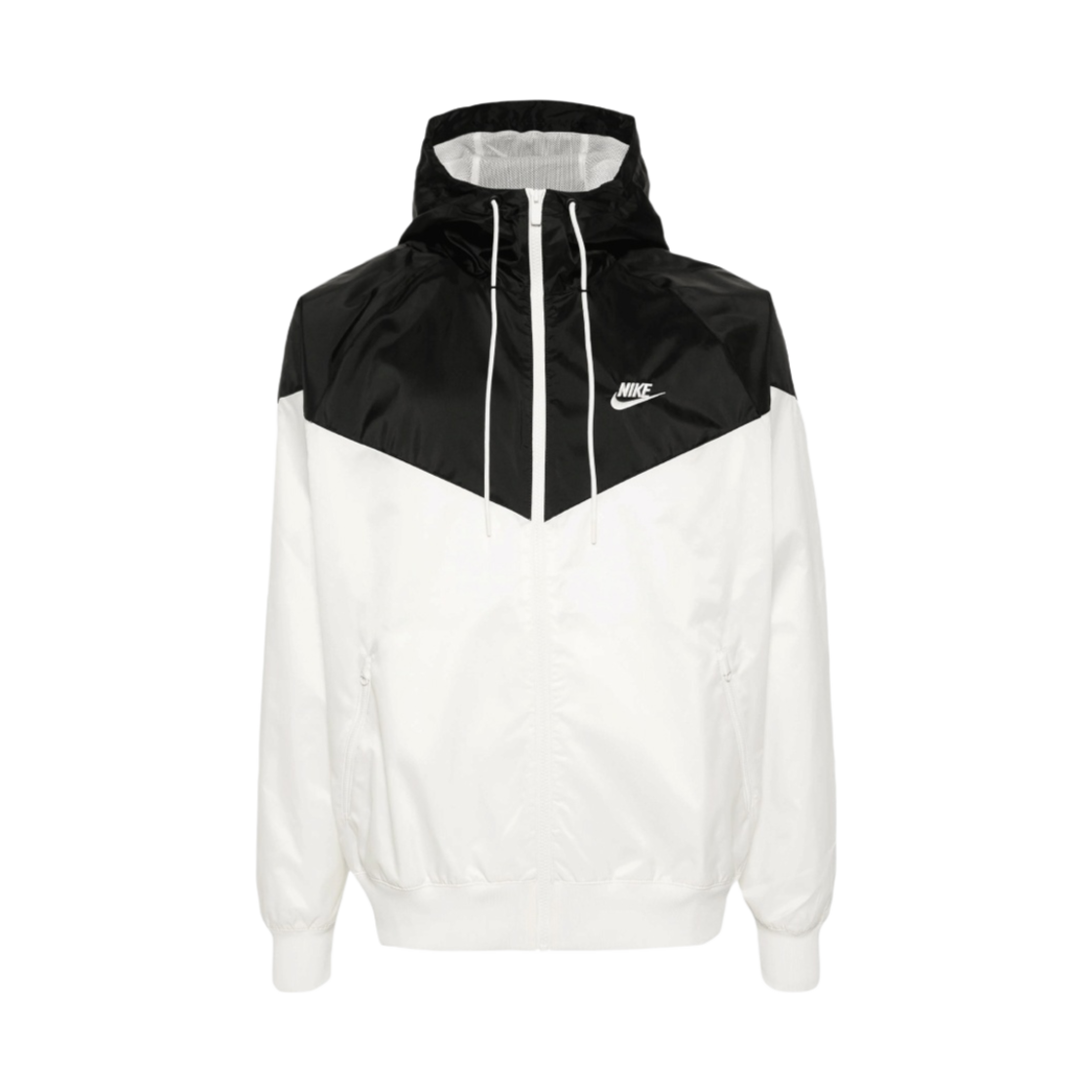 나이키 NSW 윈드러너 후드 자켓 세일 블랙 - 아시아(Nike NSW Windrunner Hooded Jacket Sail Black - Asia)