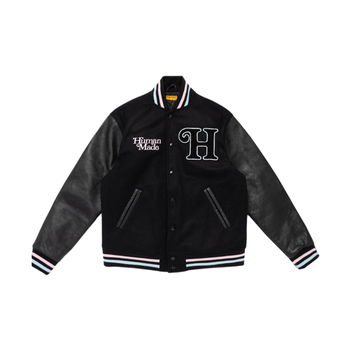 휴먼 메이드 x 베르디 바시티 자켓 #2 블랙 - 오츠모 플라자 한정(Human Made x Verdy Varsity Jacket #2 Black - Otsumo Plaza Exclusive) - 2