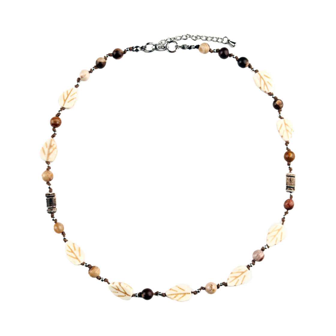 2024FWACC03 Rubati Demeter Leaf Necklace Brown