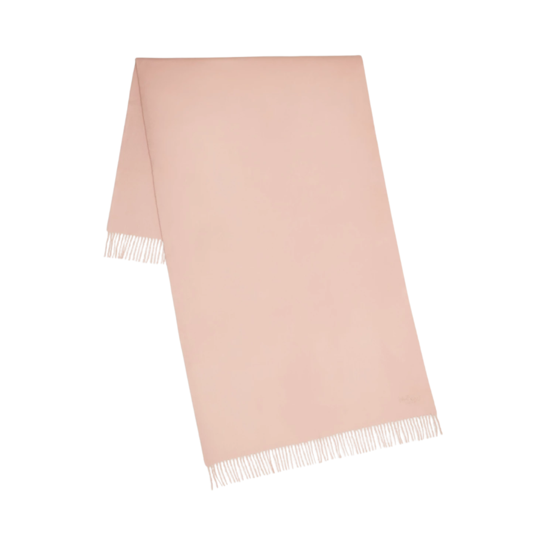 (W) 멀버리 솔리드 메리노 울 스카프 로즈워터((W) Mulberry Solid Merino Wool Scarf Rosewater)