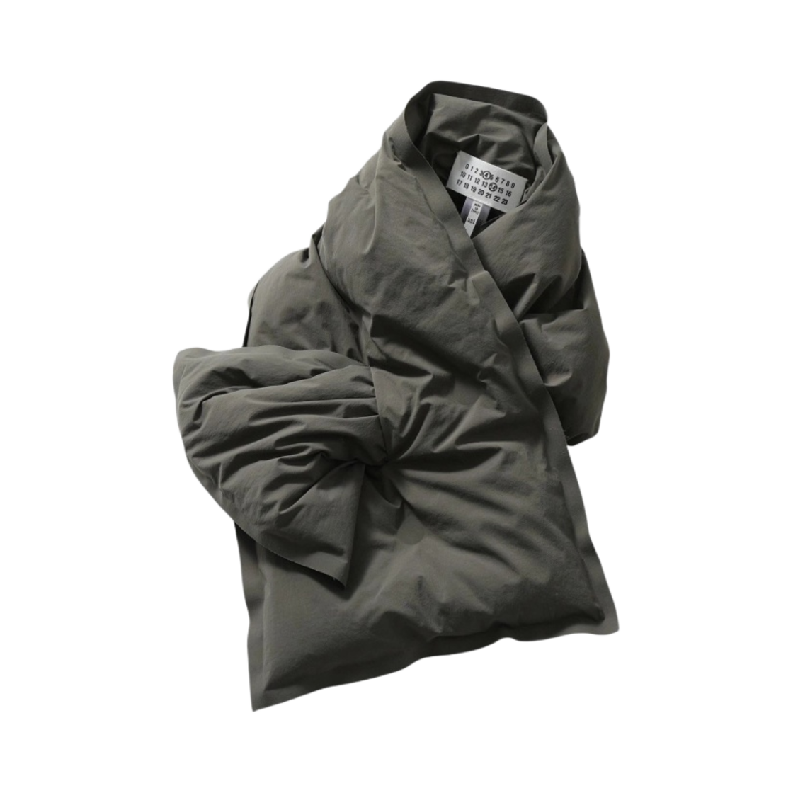 SI0TE0001S54870727 Maison Margiela Stitch Nylon Scarf Khaki