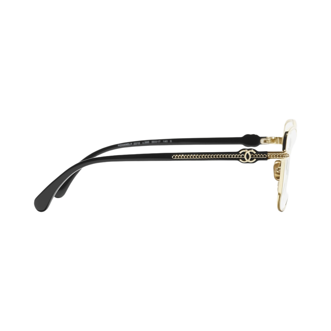 샤넬 버터플라이 프레임 메탈 & 골드 블랙(Chanel Butterfly Eyeglasses Metal & Gold Black) - 3