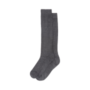 (W) Miu Miu Silk Socks Anthracite Gray