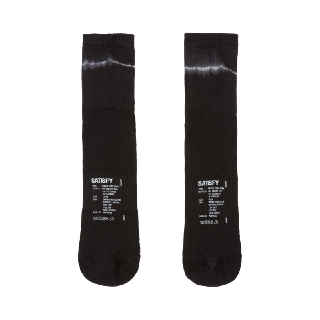 새티스파이 메리노 튜브 삭스 블랙 타이 다이(Satisfy Merino Tube Socks Black Tie Dye) - 2