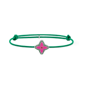 Louis Vuitton Monogram Flower Stesia Bracelet Green