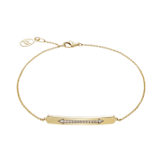 Miko Arrow Tack Bracelet Yellow Gold
