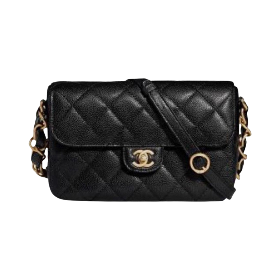 샤넬 플랩백 그레인드 카프스킨 & 골드 블랙(Chanel Flap Bag Grained Calfskin & Gold Black) - 1