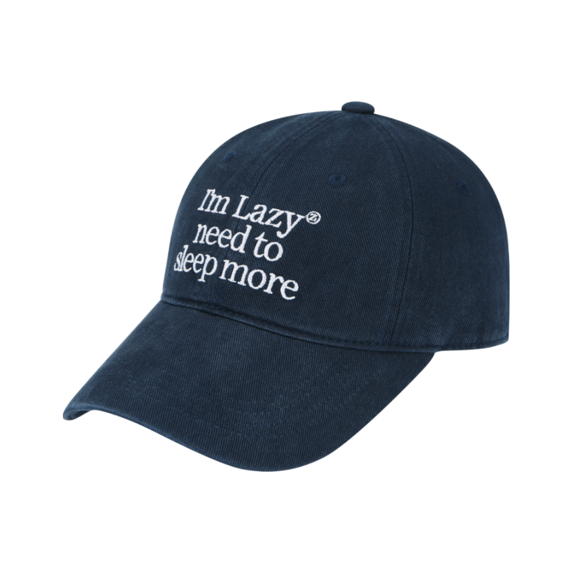 레이지지 슬립모어 워싱 볼캡 네이비(Lazyz Sleep More Washing Ball Cap Navy)