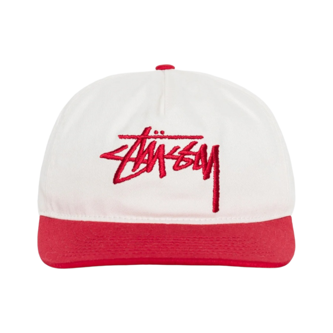 스투시 미드 뎁스 빅 스탁 스냅백 카디널