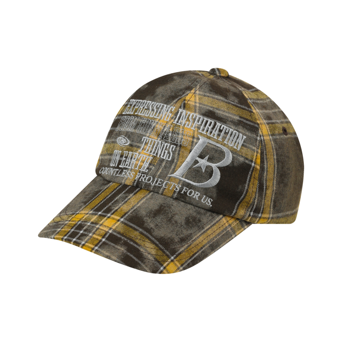 【BAUF】B LOGO BALL CAP 바우프 B 로고 볼캡 체크 브라운 | BAUF | KREAM