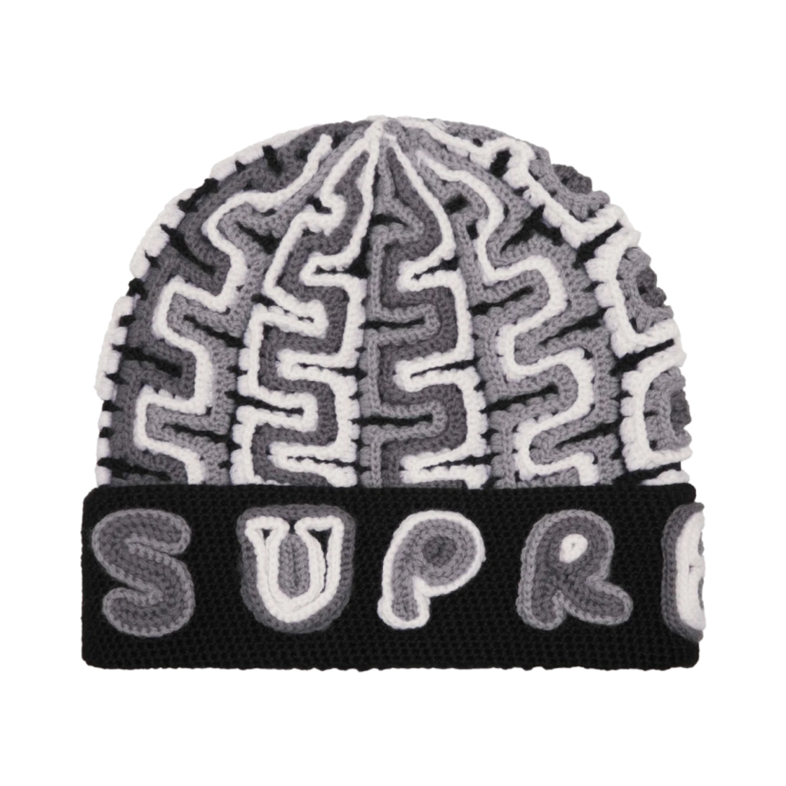 슈프림 얀 아플리케 비니 블랙 - 24FW