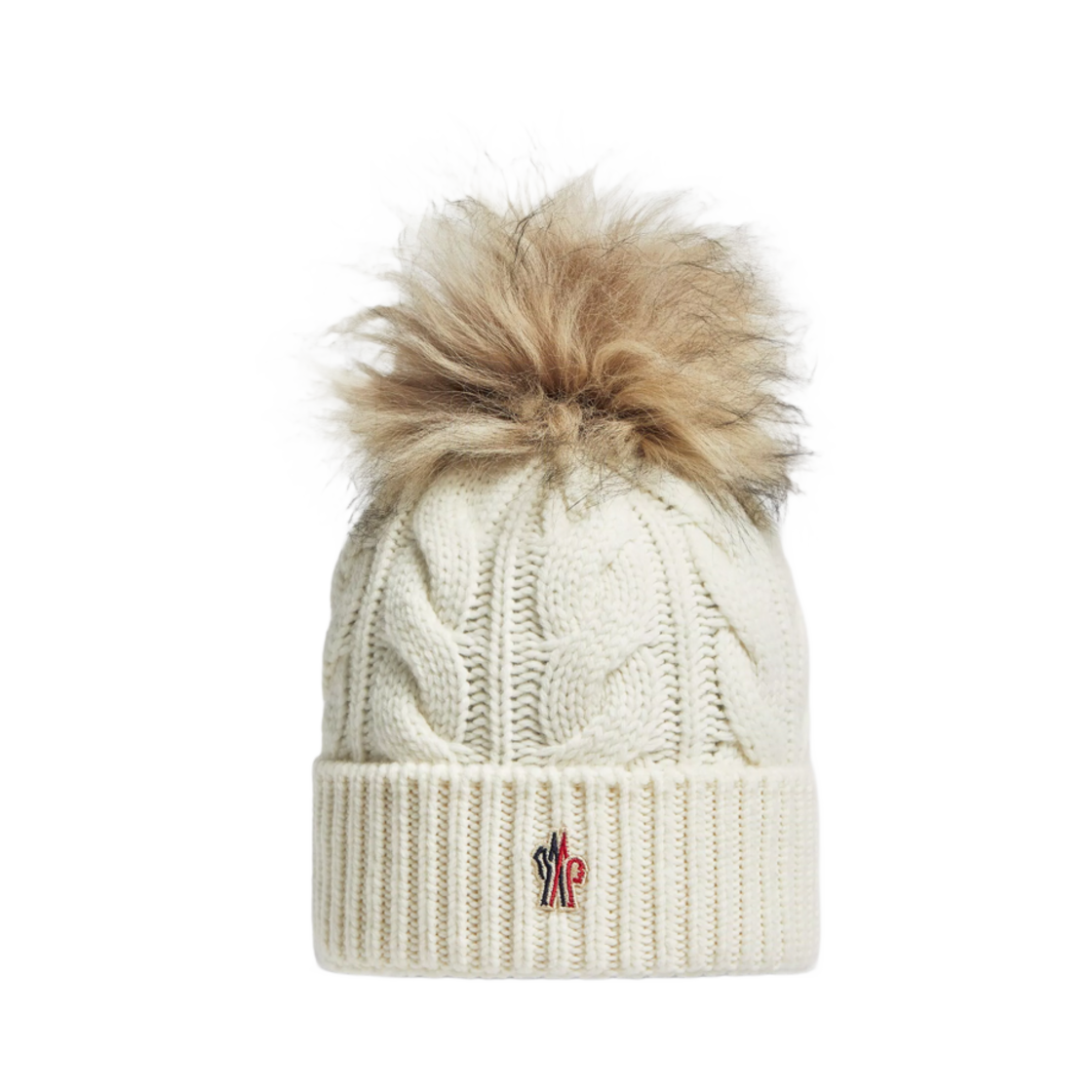 J2-098-3B00011-A0069-002 Moncler Pom Pom Wool & Cashmere Beanie White - 24FW
