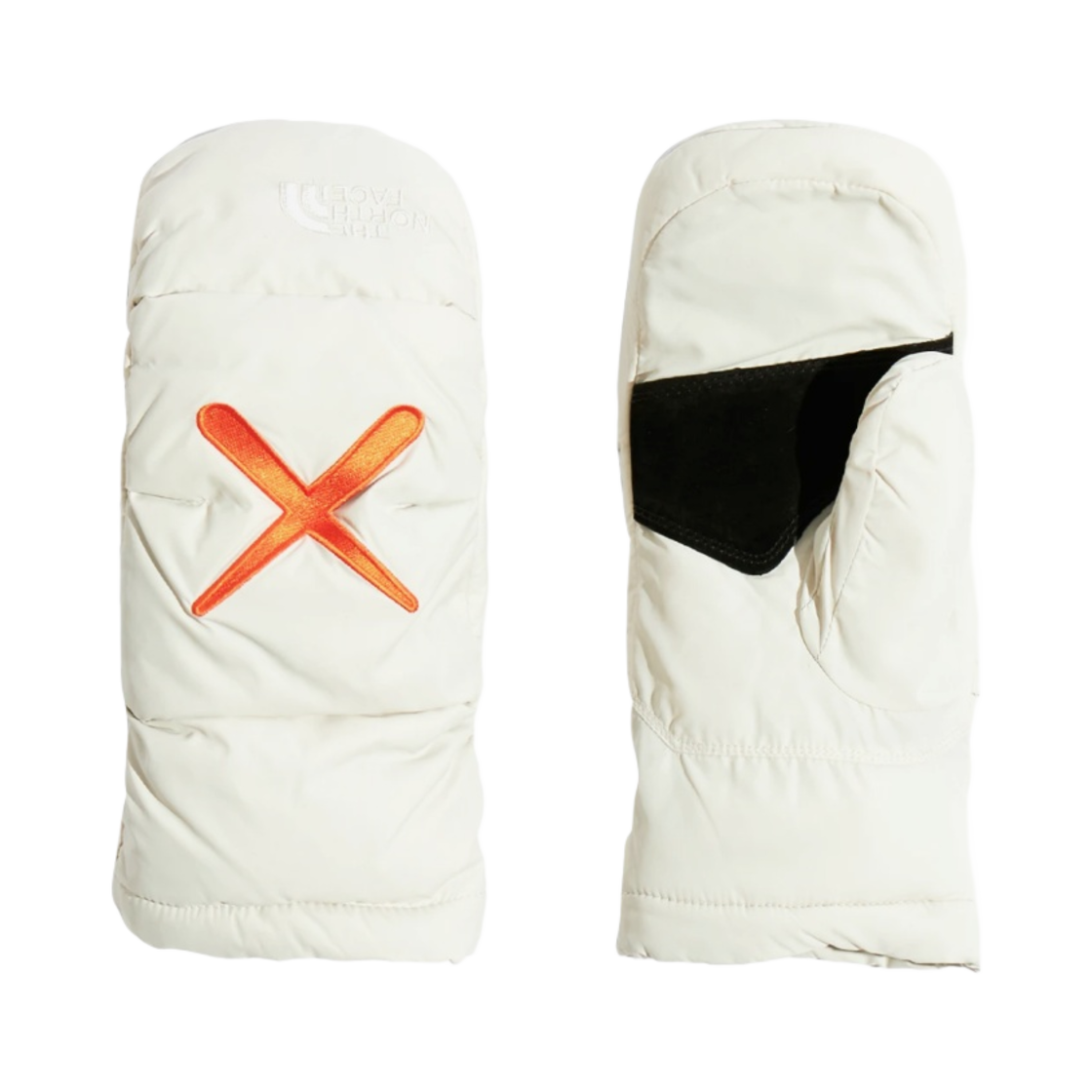 The North Face x Kaws Nuptse Mitt Moonlight Ivory