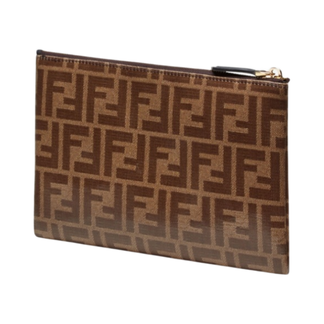 펜디 스몰 패브릭 플랫 파우치 브라운(Fendi Small Fabric Flat Pouch Brown) - 2