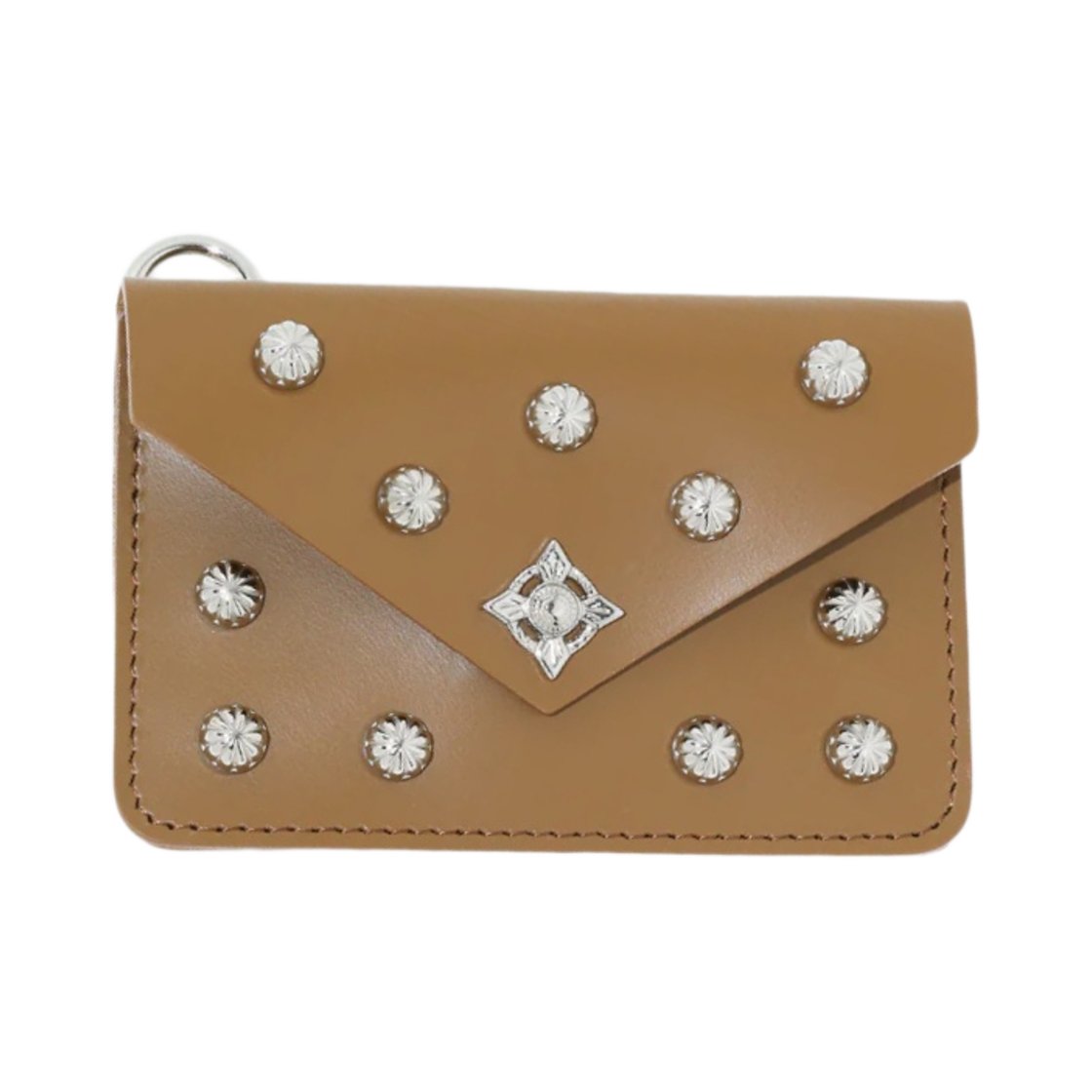 TZ32-AG968 Toga Archives Leather Square Pouch Camel