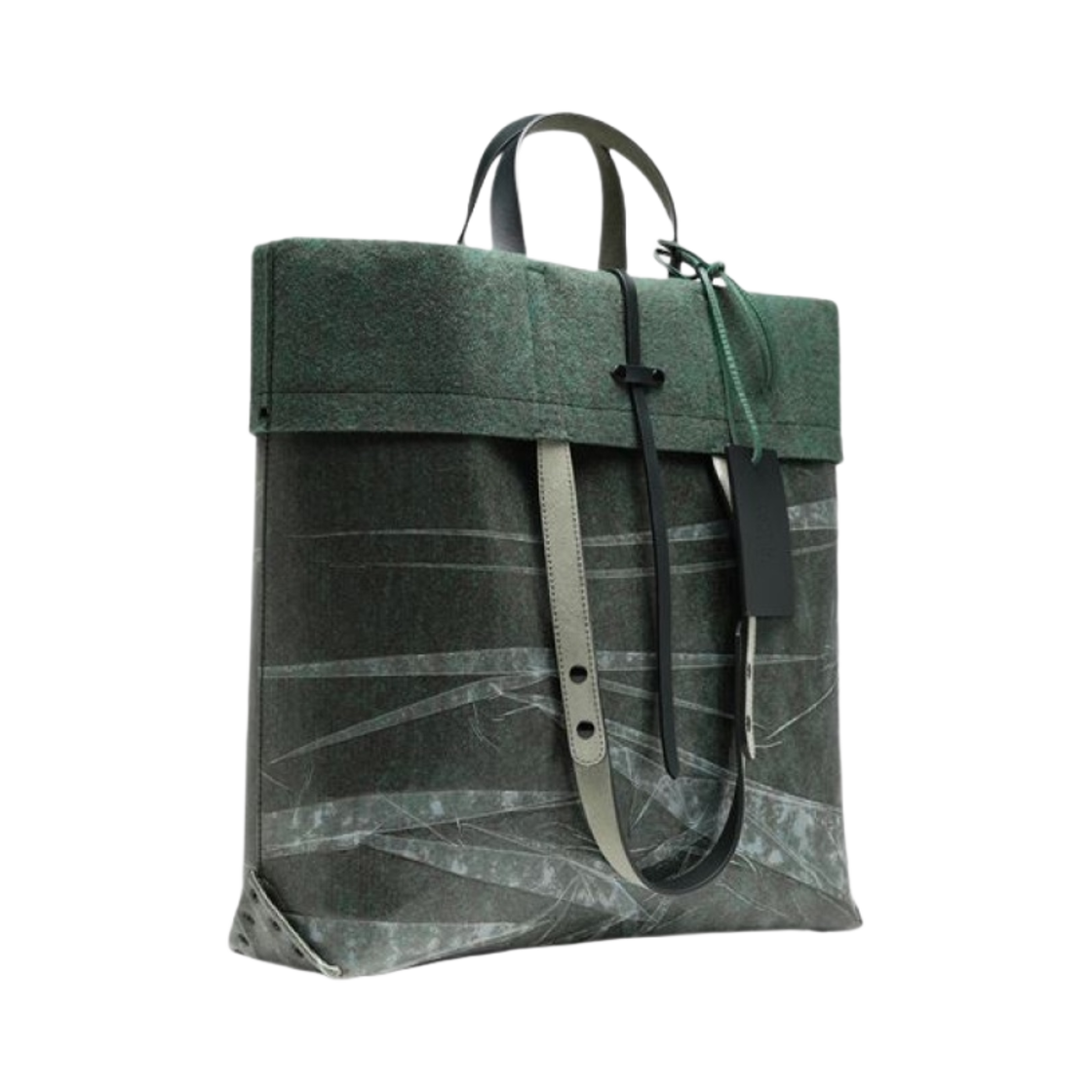 메종 마르지엘라 펠트 웨트 토트백 다크 그린(Maison Margiela Felt Wet Tote Bag Dark Green) - 2
