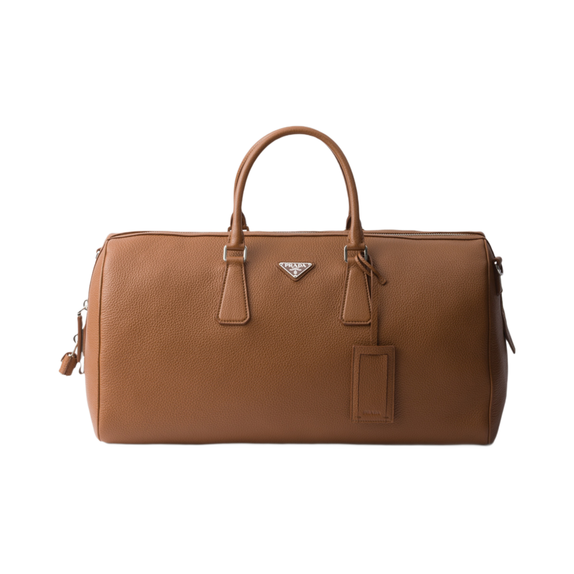 2VC048-2BBE-F0046 Prada Leather Duffel Bag Cognac