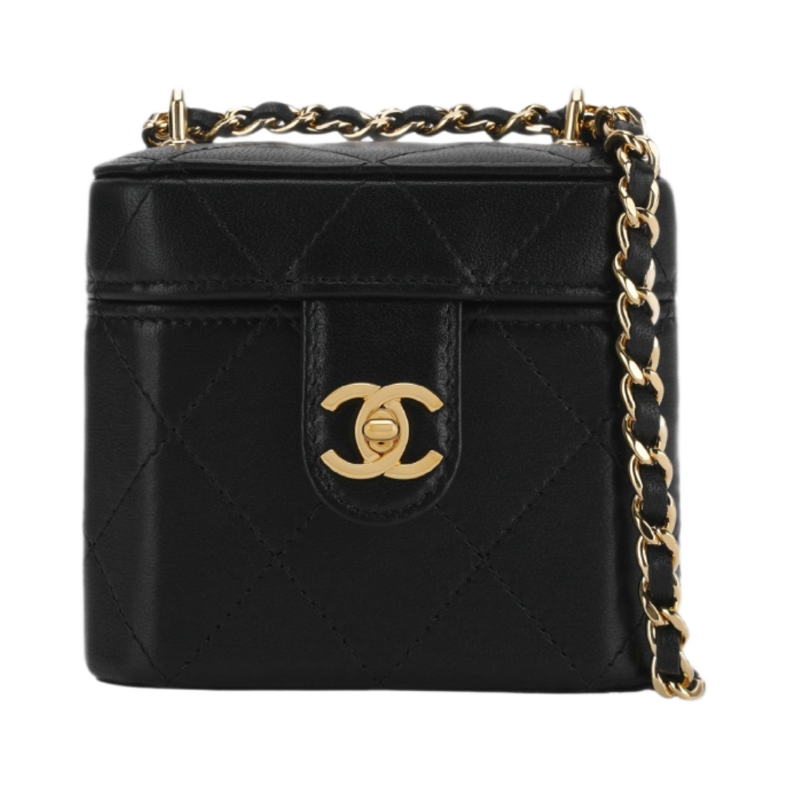 AP3459-B13477-94305 Chanel Clutch with Chain Lambskin & Gold Black - 대표 이미지 #1