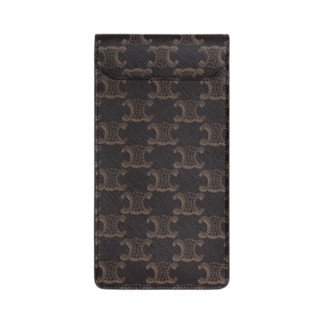 셀린느 트리옹프 캔버스 & 카프스킨 버티컬 폰 파우치 트리옹프 탄(Celine Vertical Phone Pouch Triomphe in Triomphe Canvas and Calfskin Tan) - 2