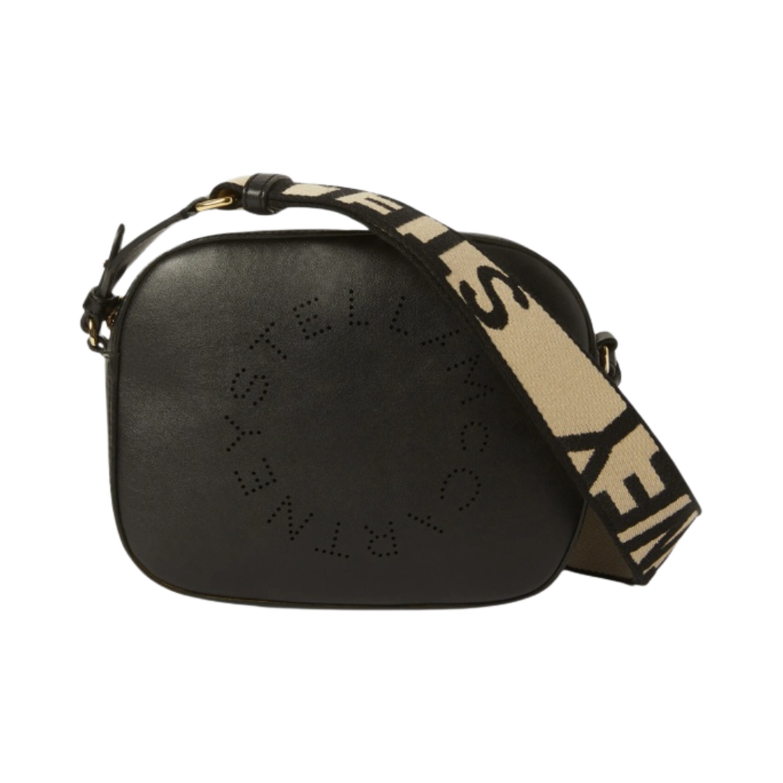 700266W85421000 Stella McCartney Logo Mini Bag Black