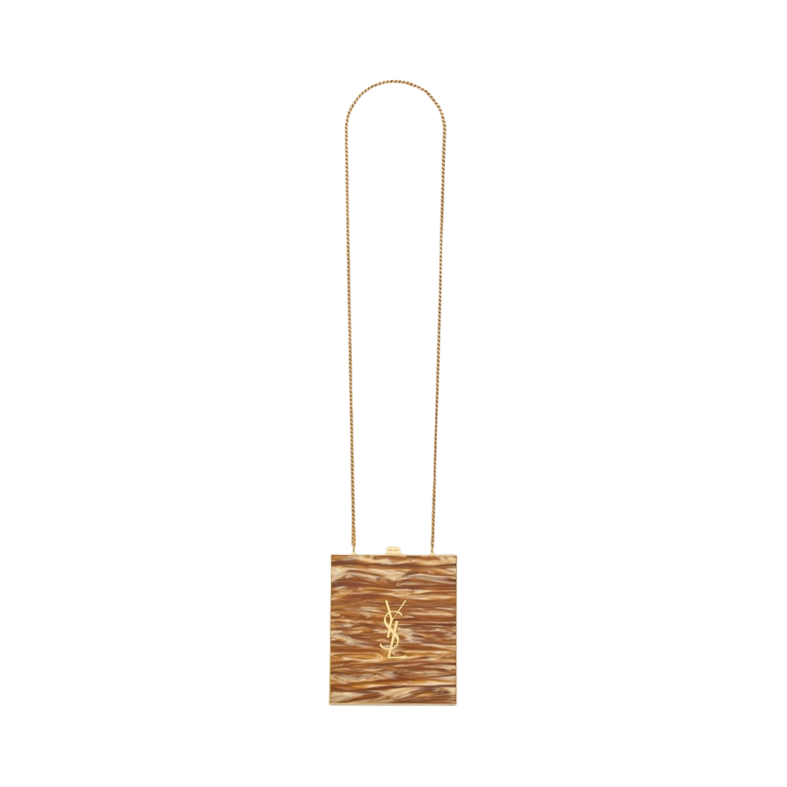 생로랑 턱시도 박스 백 플렉시글래스 앤 메탈 베이지 앤 골드(Saint Laurent Tuxedo Box Bag in Plexiglass and Metal Beige And Gold) - 1