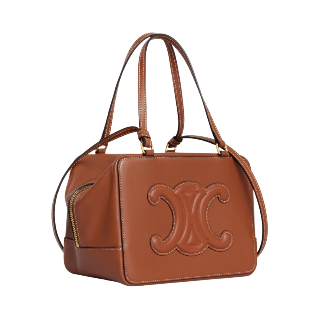 셀린느 스무스 카프스킨 폴드 큐브백 탄(Celine Folded Cube Bag in Smooth Calfskin Tan) - 2
