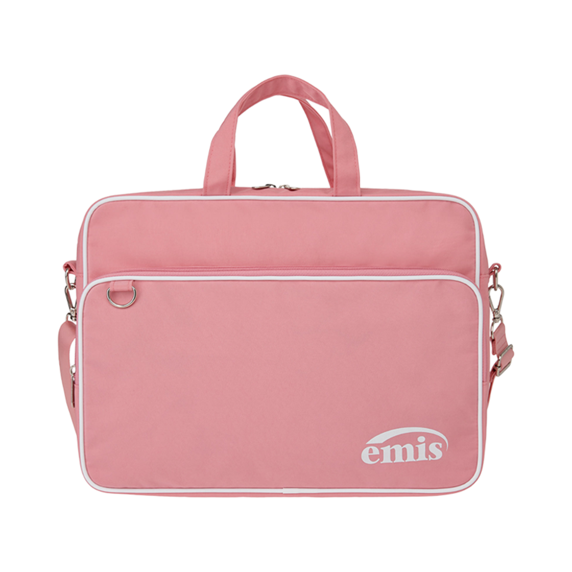 이미스 나일론 집업 포켓 메신저 백 핑크(Emis Nylon Zip Pocket Messenger Bag Pink) - 1
