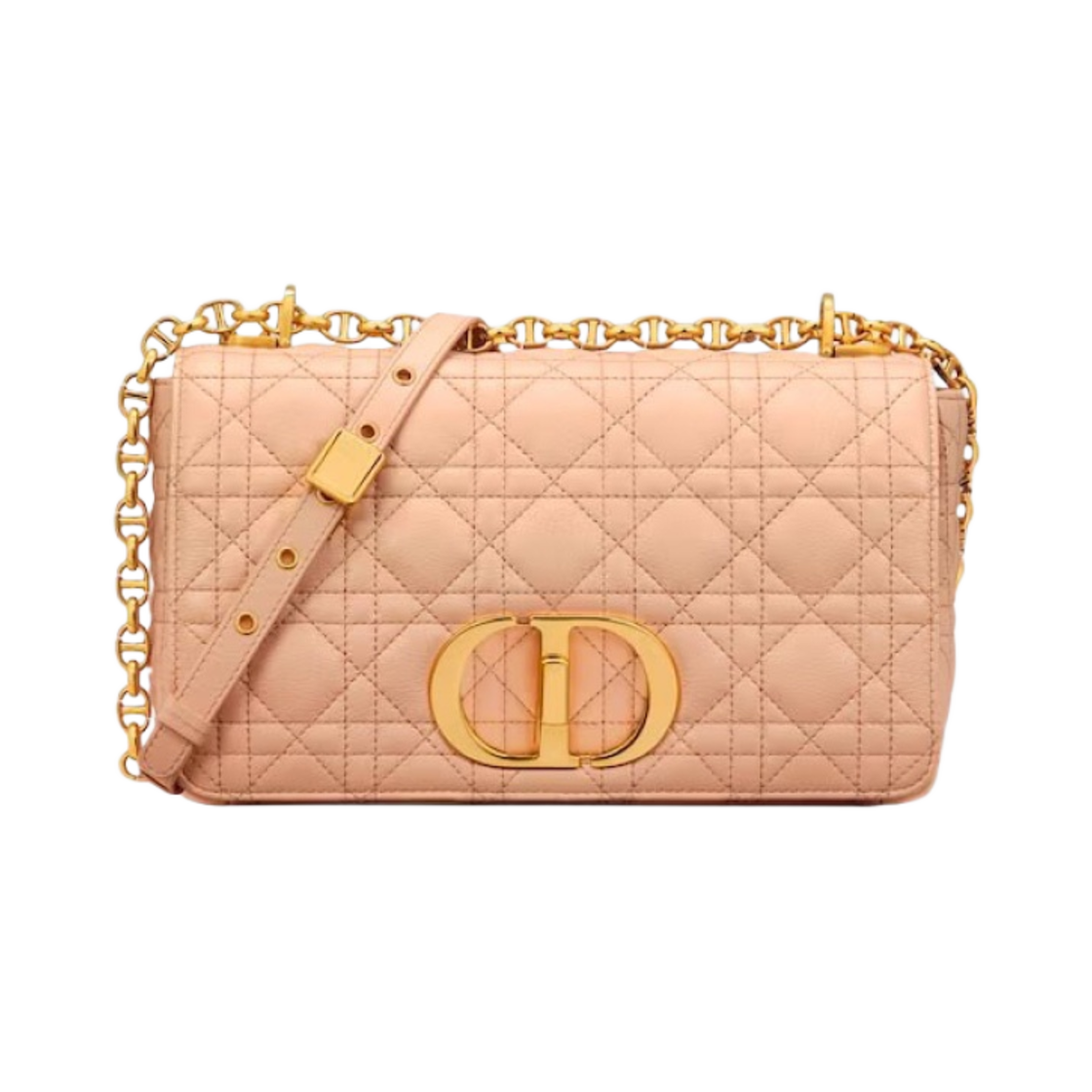 디올 미디움 카로백 서플 까나쥬 카프스킨 샌드 핑크(Dior Medium Caro Bag Supple Cannage Calfskin Sand pink) - 1