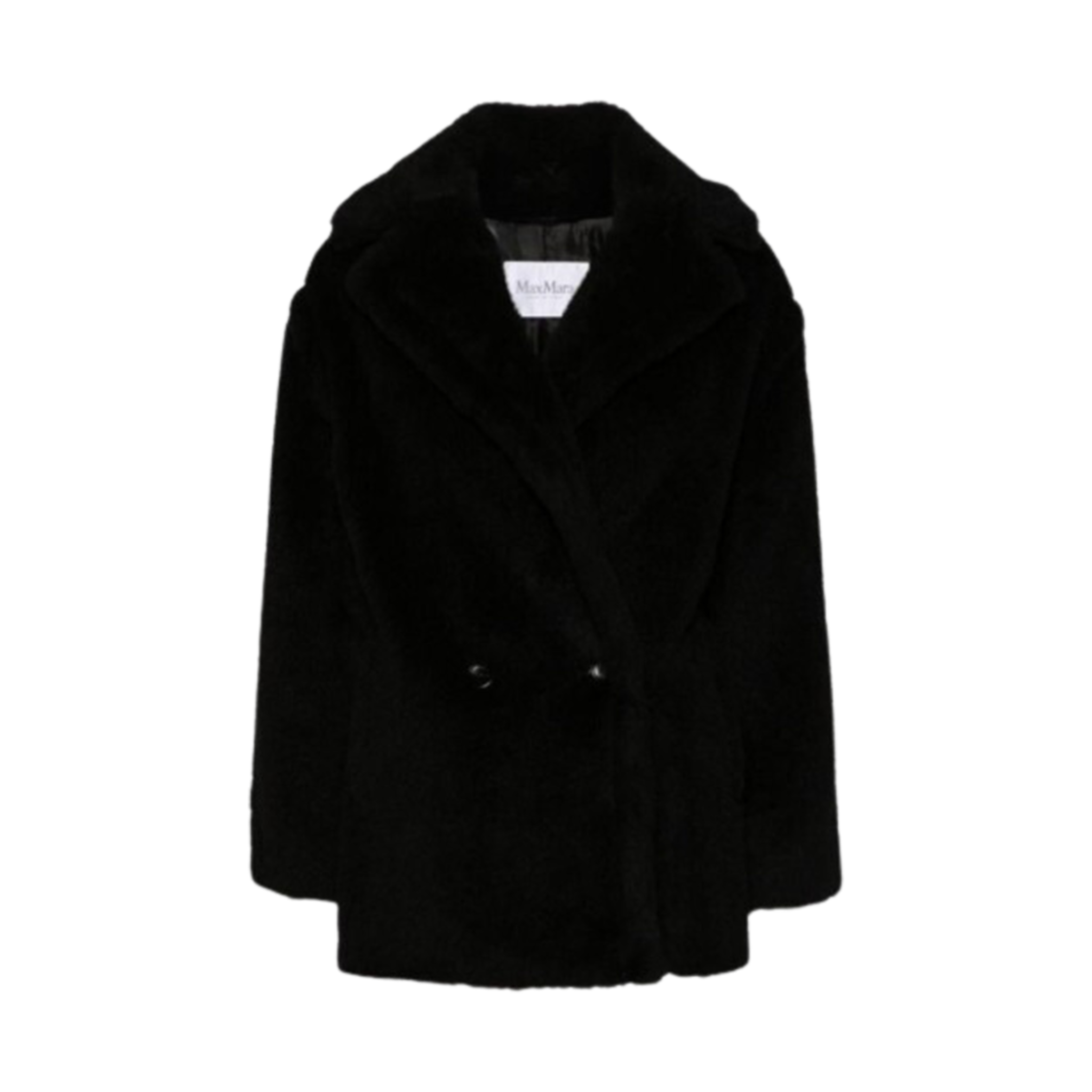 (W) 막스마라 올가 퍼 코트 블랙((W) Max Mara Olga Fur Coat Black)