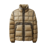 C.P. Company DD Shell Hooded Short Down Jacket Vintage Khaki Beige - 24FW
