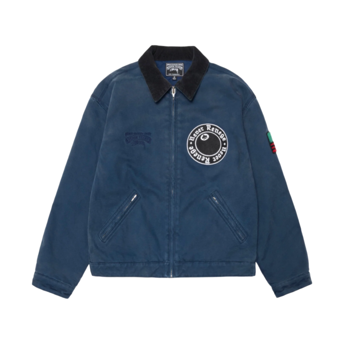 스투시 x 데님 티어스 캔버스 자켓 블루