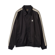 Needles x Studious Track Snap Jacket Poly Smooth Black
