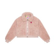 (W) BAPE Faux Fur Jacket Pink