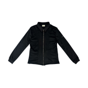 (W) Jichoi Fleece Shirt Jacket Black