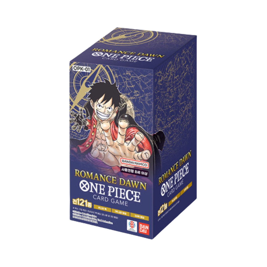 원피스 TCG OPK-01 로맨스 던 카드다스 부스터 박스 (총 24팩/한글판)(One Piece TCG OPK-01 Romance Dawn Carddass Booster Box (Pack of 24/Korean Ver.))