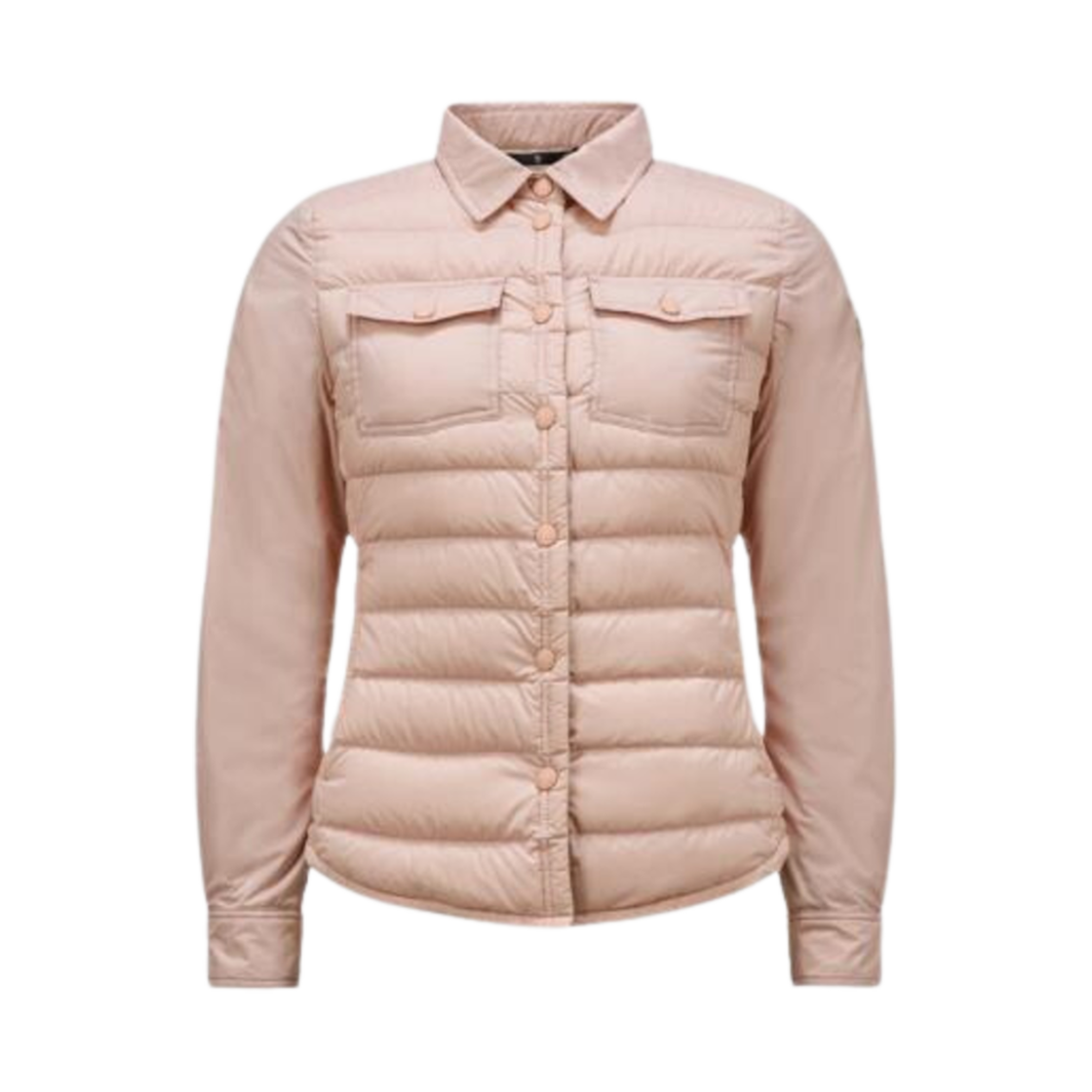 J1-098-1G00001-596K7-51U (W) Moncler Averau Packable Down Shirt Jacket Light Pink - 24SS