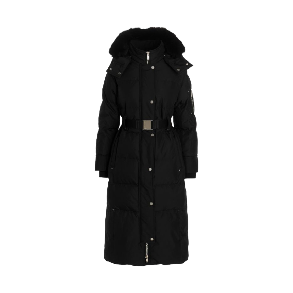 (W) 무스너클 클라우드 롱 파카 블랙 폭스 퍼 블랙((W) Moose Knuckles Cloud Long Parka Black Fox Fur Black) - 1