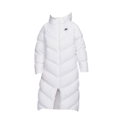 (W) Nike NSW Therma-Fit Wind Puffer Loose Hooded Parka White Black