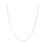 Crystal Haze Box Chain Silver