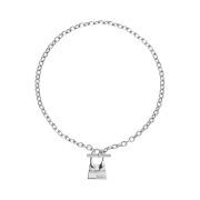 Jacquemus Le Collier Chiquito Barre Toggle Charm Necklace Silver