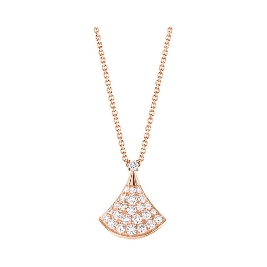 351051 Bulgari Divas Dream Necklace Rose Gold Diamonds
