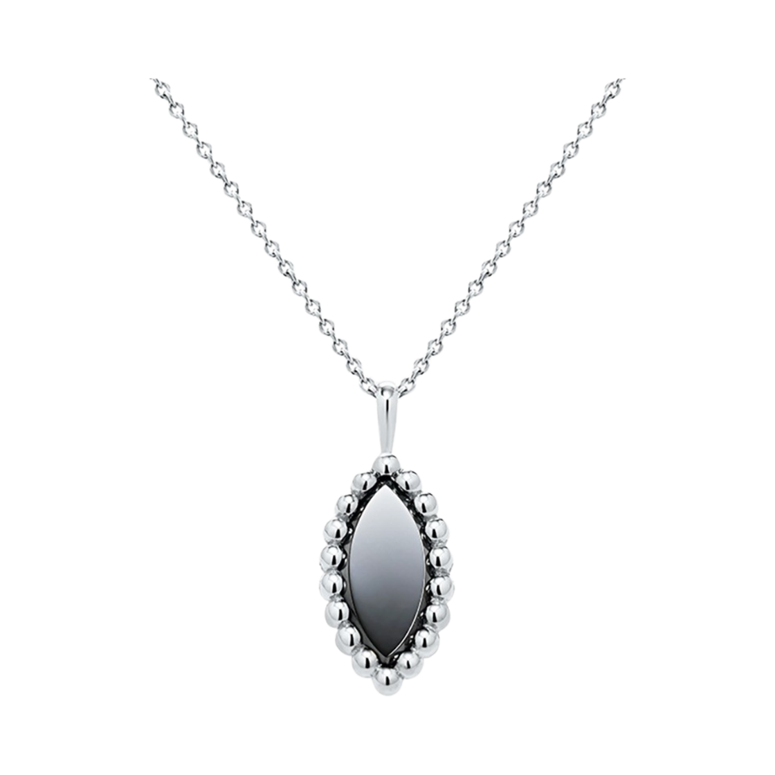 미꼬 베스티 마퀴즈 오닉스 네클리스 화이트 골드