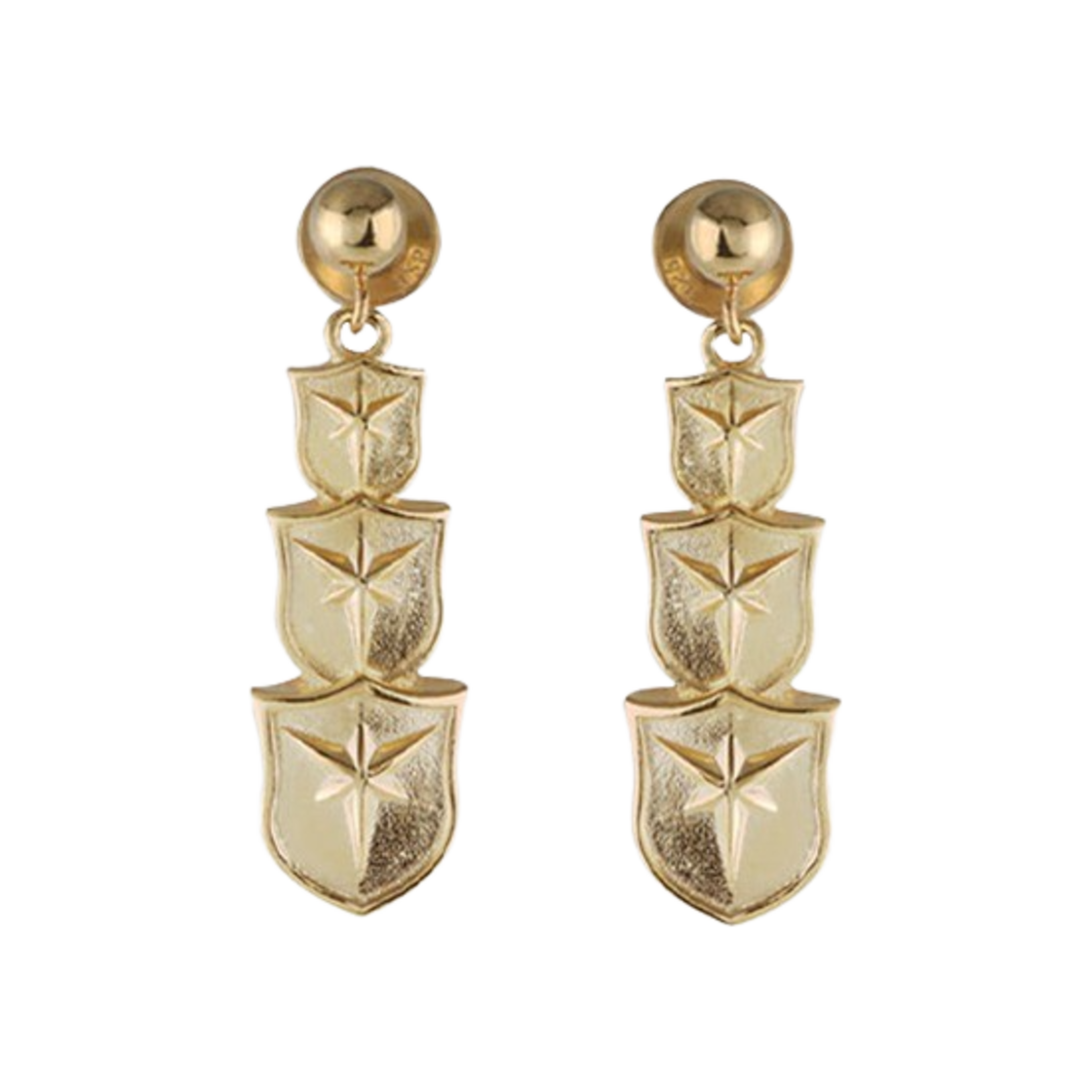 BOUCLIER-040 Bouclier Arrowhead Earring Gold