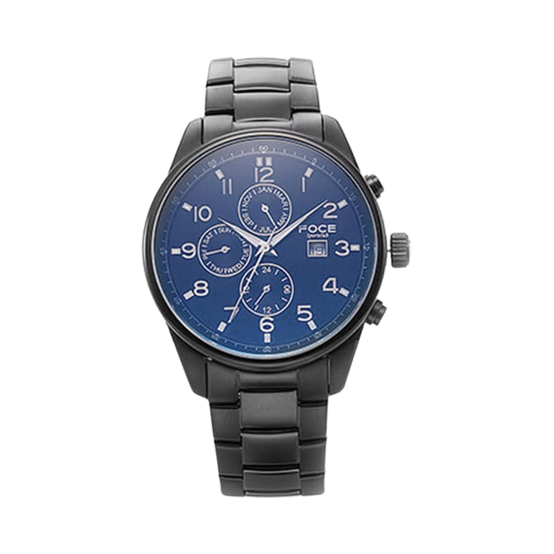 포체 43mm 메탈 워치 블루(Foce 43mm Metal Watch Blue)
