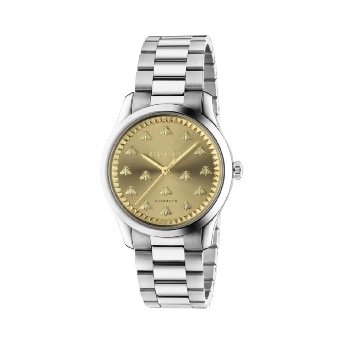 구찌 G-타임리스 쿼츠 38mm 스테인리스 스틸 골드(Gucci G-Timeless Quartz 38mm Stainless Steel Gold)
