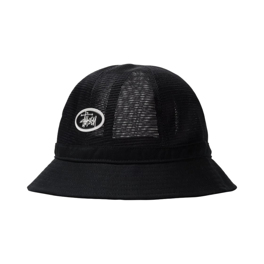 스투시 메쉬 크라운 벨 버킷햇 블랙(Stussy Mesh Crown Bell Bucket Hat Black) - 1