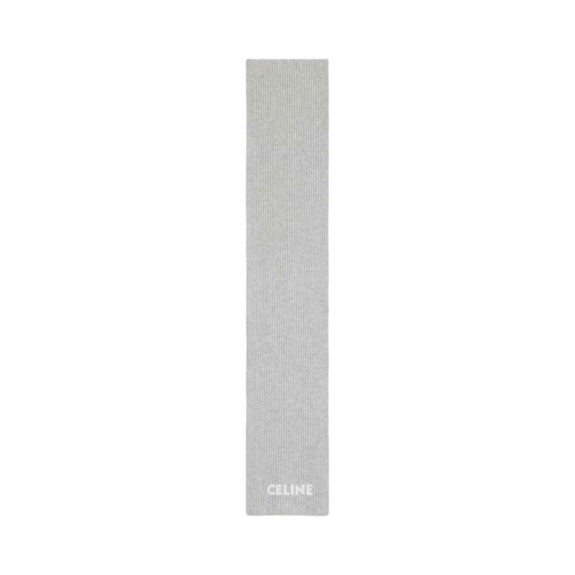 셀린느 머플러 립드 펠트 울 라이트 그레이(Celine Muffler in Ribbed Felted Wool Light Grey) - 1
